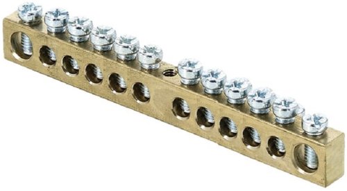 Шина EKF PROxima PEN "земля-ноль" 6х9мм 12/1 12 групп крепление по центру фото Шина EKF PROxima PEN "земля-ноль" 6х9мм 12/1 12 групп крепление по центру картинка